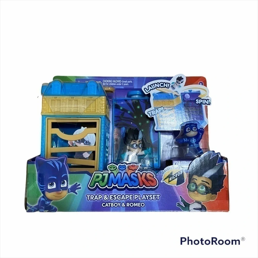 PJ Masks Trap & Escape Playset Catboy & Romeo NEW
